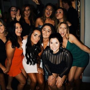 Forever 21 turtle neck long sleeve dress